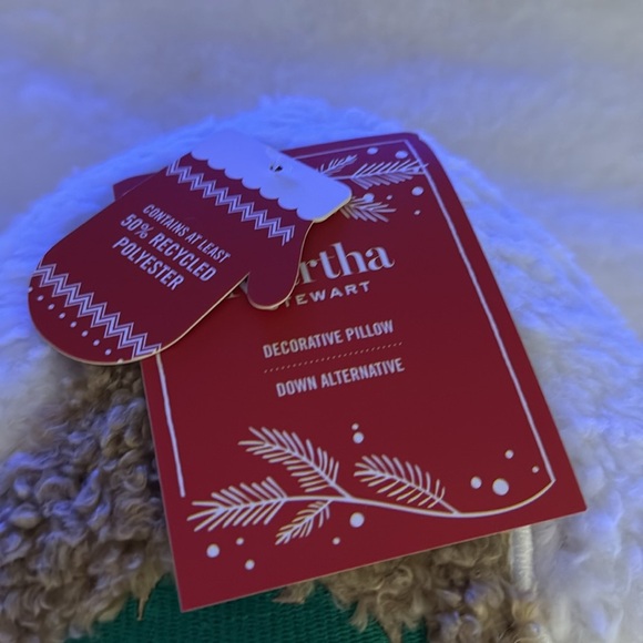 Martha Stewart large Teddy Gingerbread House Shaped Pillow - Picture 5 of 9